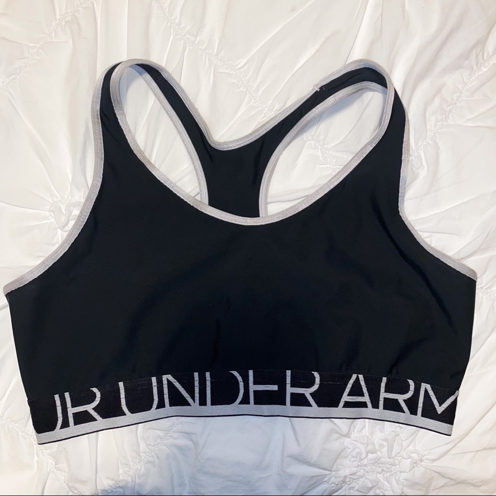 DONATED Women's Under Armour Black Sports Bra Size L